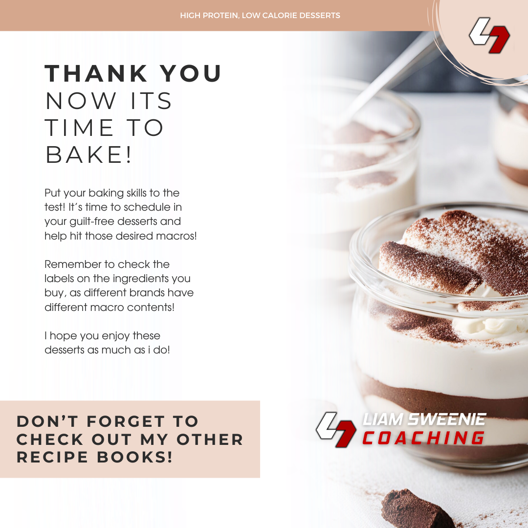 The High Protein Desserts Recipe E-Book - Vol. 1